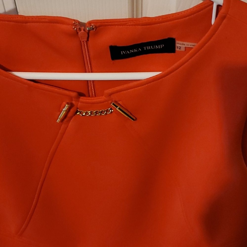 Orange  strecth fabulous  dress